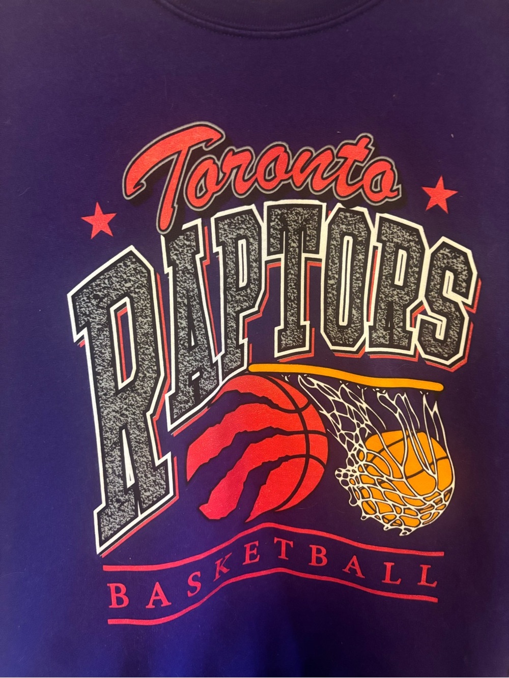 Toronto Raptors '47 Purple Logo Crewneck Sweatshirt - Picture 2 of 4